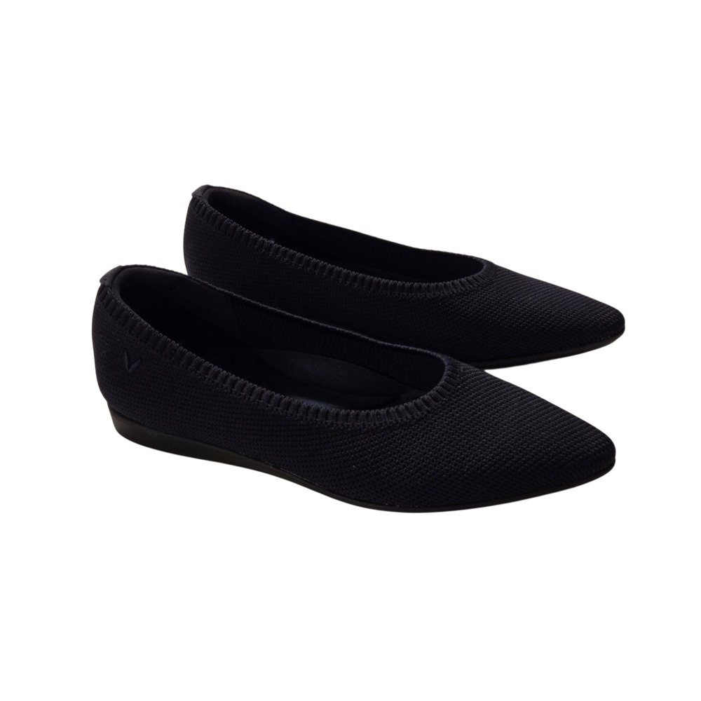 VIVAIA Aria Pointed Toe Knit Flats Black Women's Size 36 EU - Picture 6 of 10